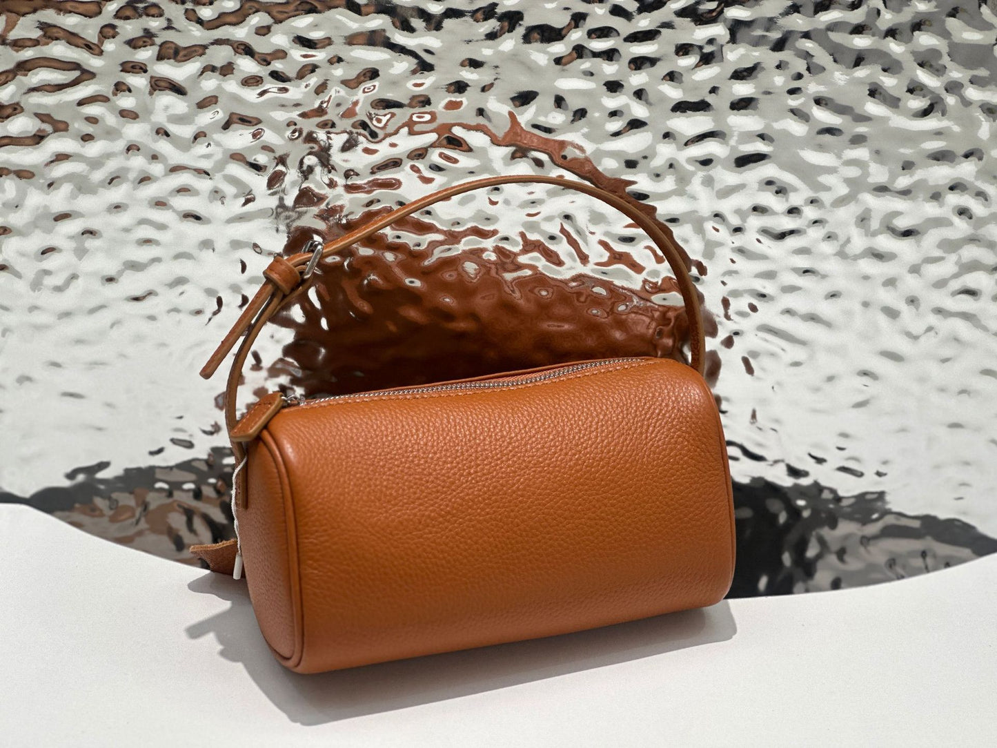 Women's Five Nine Pencil Box First Layer Cowhide High-grade Crossbody Bags