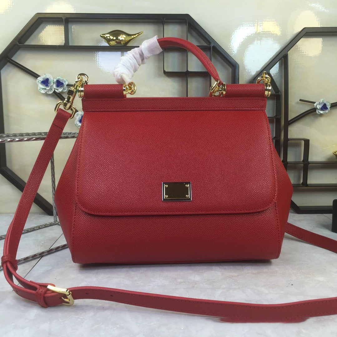 Women's Color Versatile Elegant Cowhide Palm Print Crossbody Bags