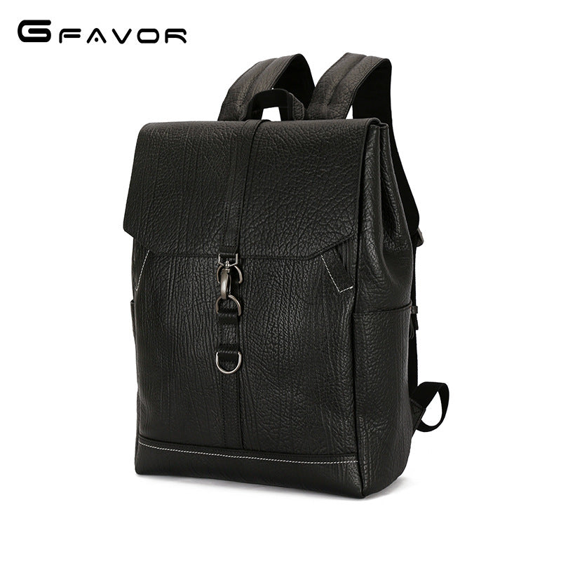 Men's Creative Popular Business Leather Cowhide Backpacks