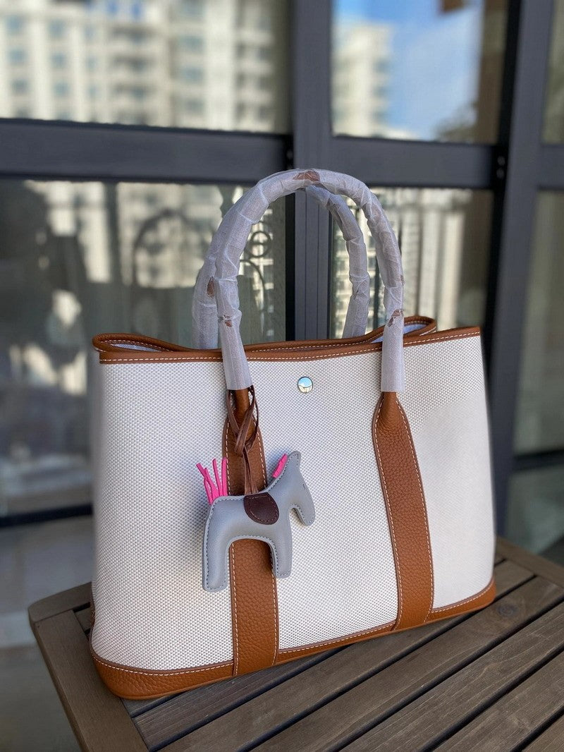 First Layer Cowhide Contrast Color Fashion Handbags