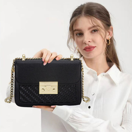 Women's Fashion High Chain Weaving One Bags