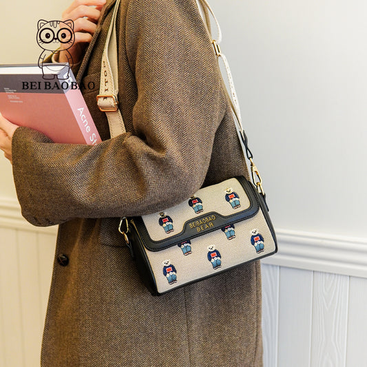 Women's Source Retro Embroidered Korean Style Shoulder Bags