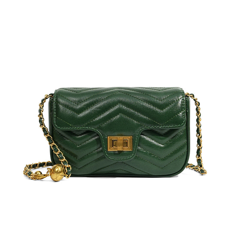 Women's First Layer Cowhide Commuter High-grade Light Crossbody Bags