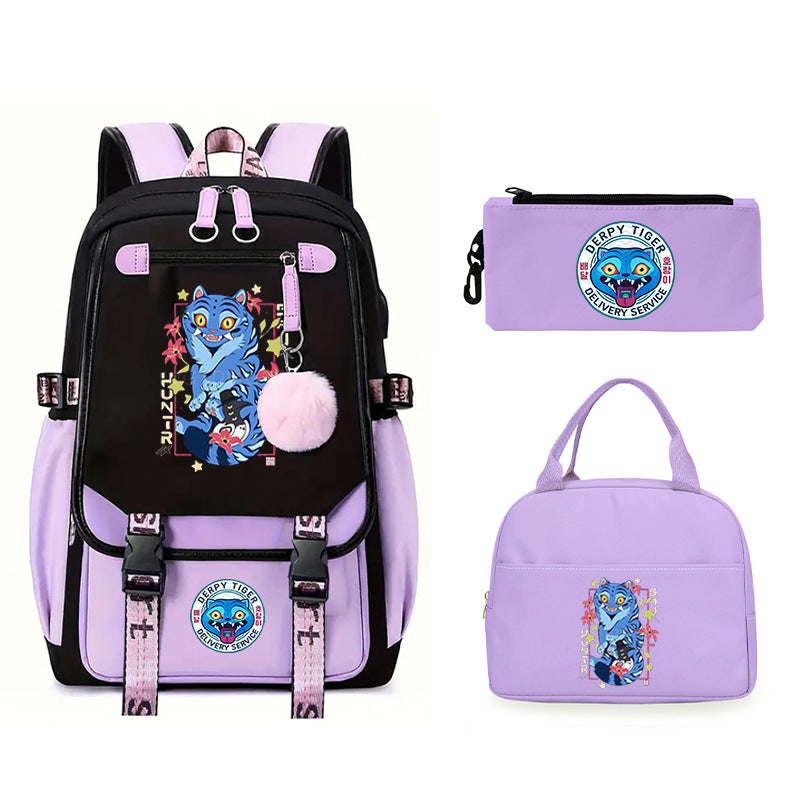 Children's Animation Printing Large Capacity Lightweight Fashion Trend Backpacks