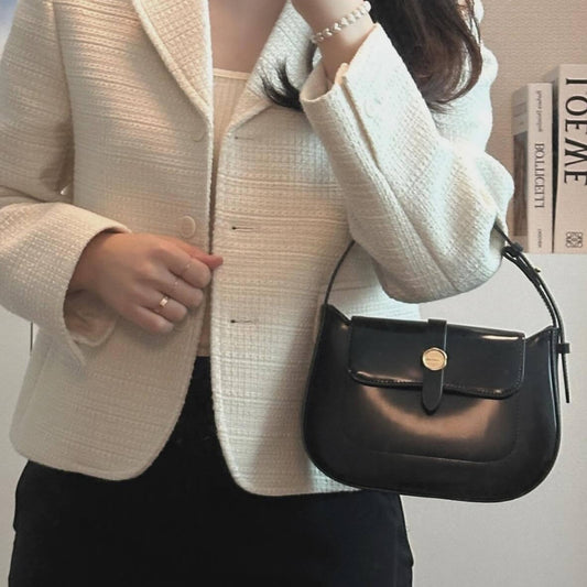 Women's Glamorous Retro Underarm Niche Cowhide Shoulder Bags