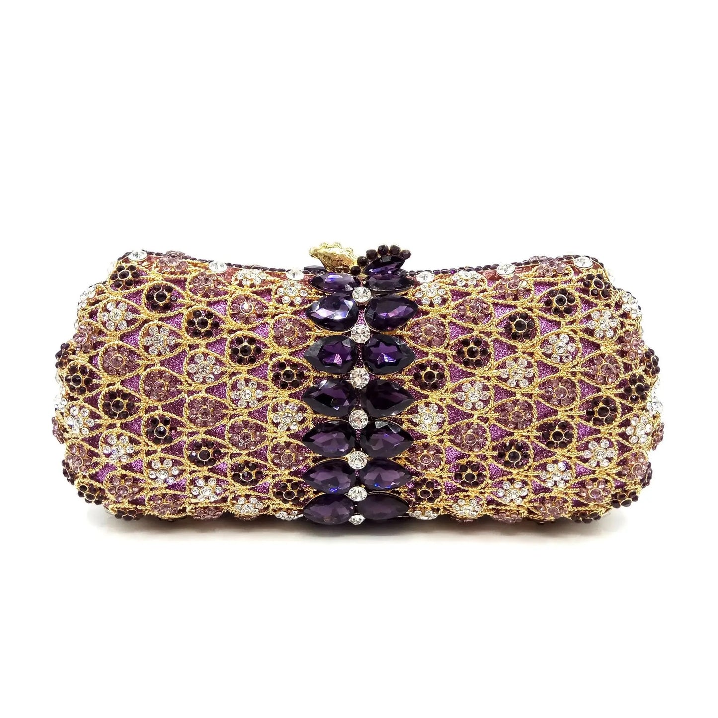 Women's Hollow Jeweled Dinner Banquet Rhinestone Clutch Evening Bags
