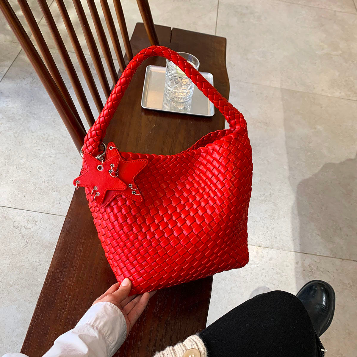 Graceful Women's Large Capacity Woven Hobo Tote Bags