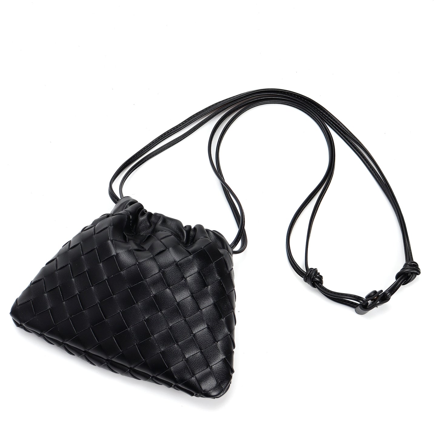 Women's Woven Dumpling Design Lucky Cloud Crossbody Bags