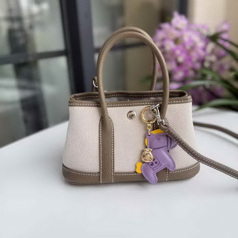 First Layer Cowhide Contrast Color Fashion Handbags