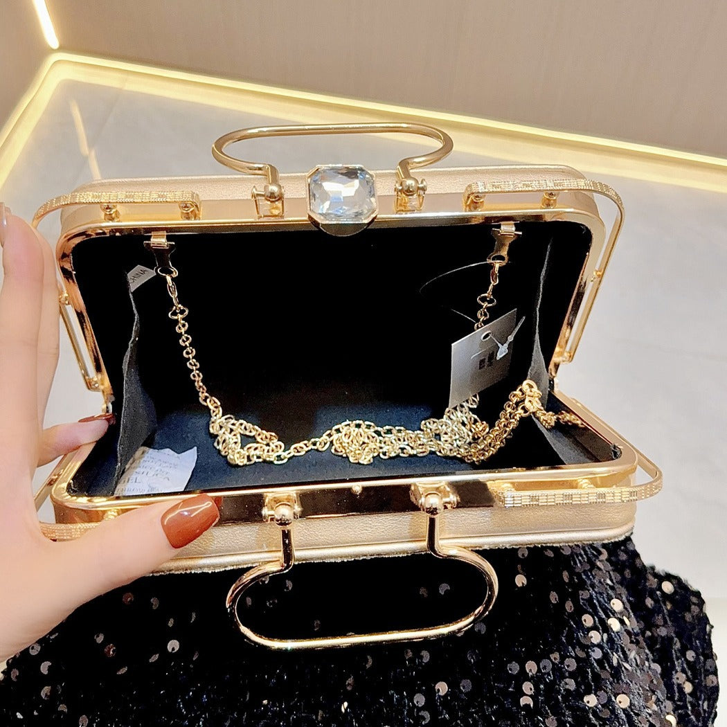 Women's Pearl Clutch Banquet Rhinestone Dinner Evening Bags