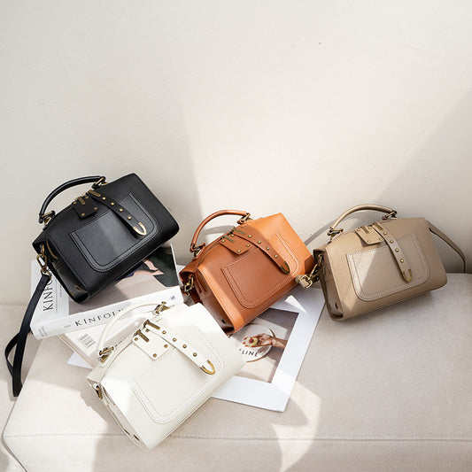 Women's Genuine Leather High-grade Minority Fashion Commuter Handbags