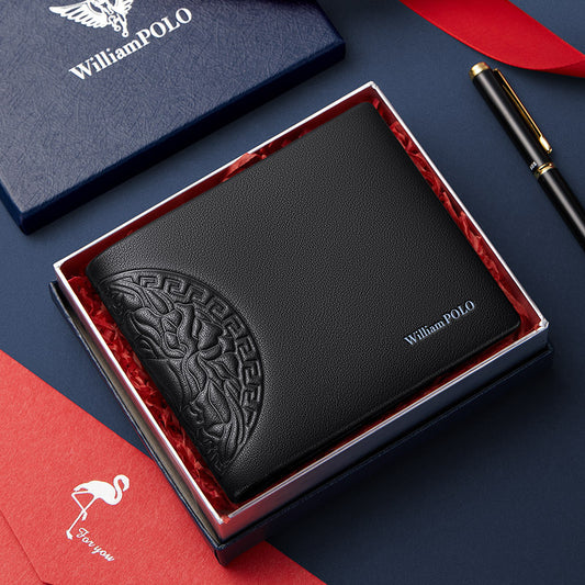 Men's Emperor Paul High-grade Leather Short First Men's Wallets