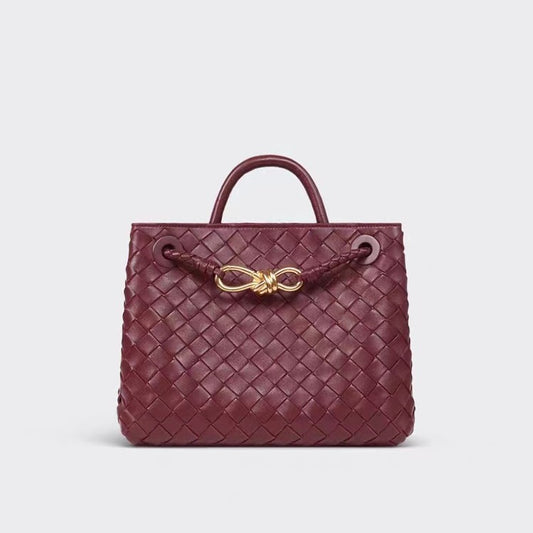 Durable Versatile Pretty Authentic Leather Weave Shoulder Bags