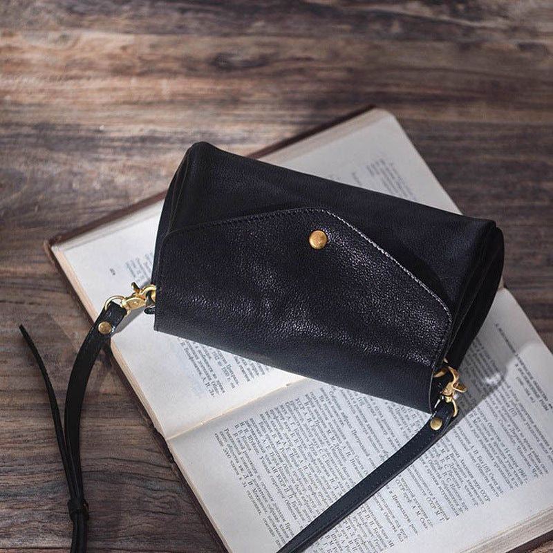 Women's Comfortable Vintage Cowhide Leather Mini Crossbody Bags