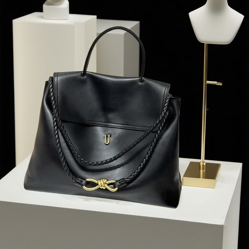 Cool Fashion Bow Gold Genuine Leather Buckle