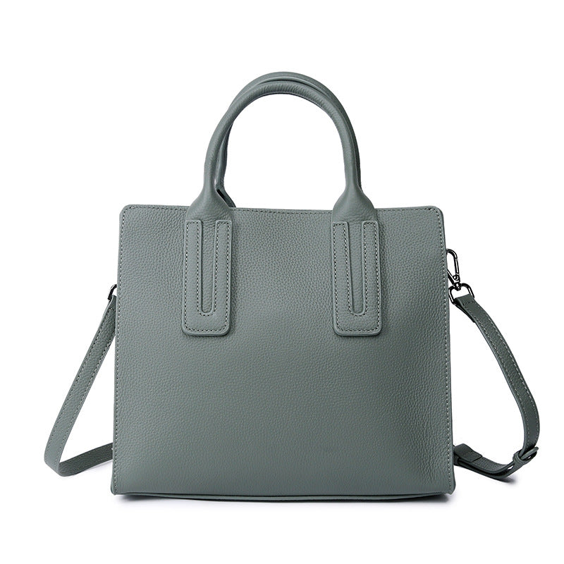 Women's Simple Elegant Leather Commuting Fashion Large Crossbody Bags