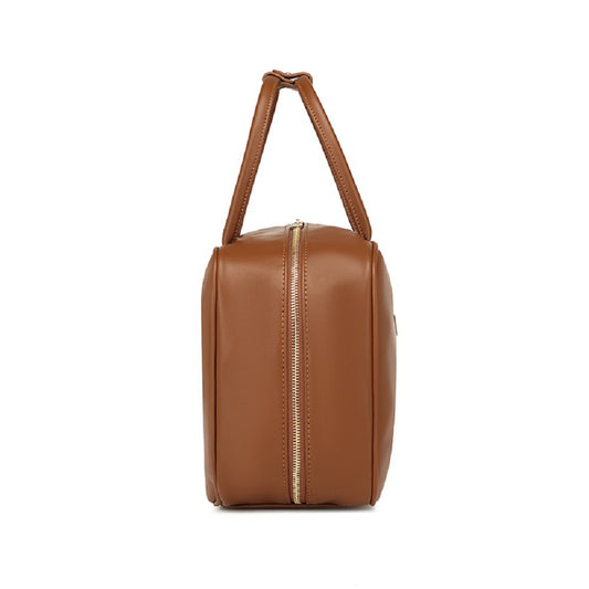 Women's Retro Large Capacity Bowling Boston Portable Handbags