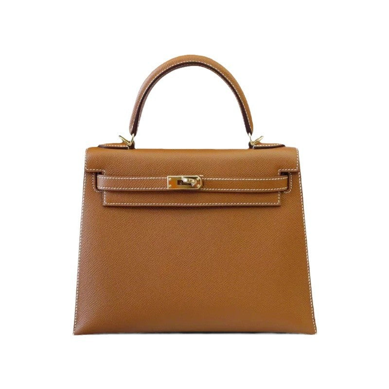Women's Palm Print Second Generation Kelly Cowhide Handbags