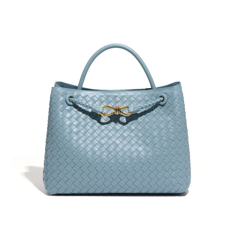 Charming Women's Portable Simple Graceful Hand-woven Tote Bags