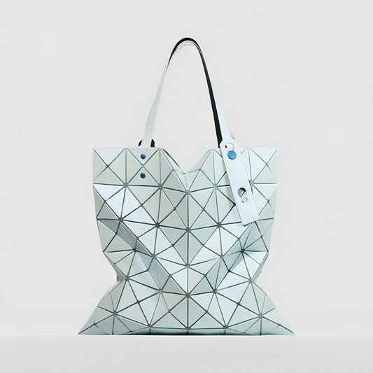 Women's Frosted Geometric Diamond Quilted Large Capacity Handbags