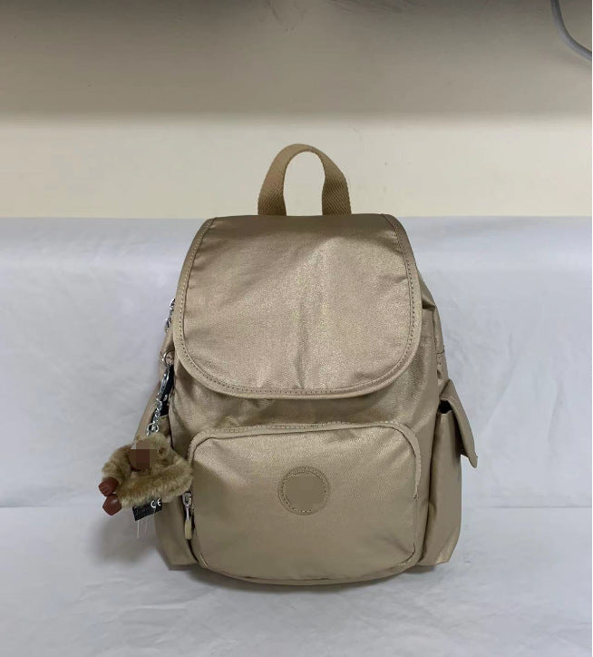 Women's Summer Nylon Canvas Monkey Urban Simple Backpacks