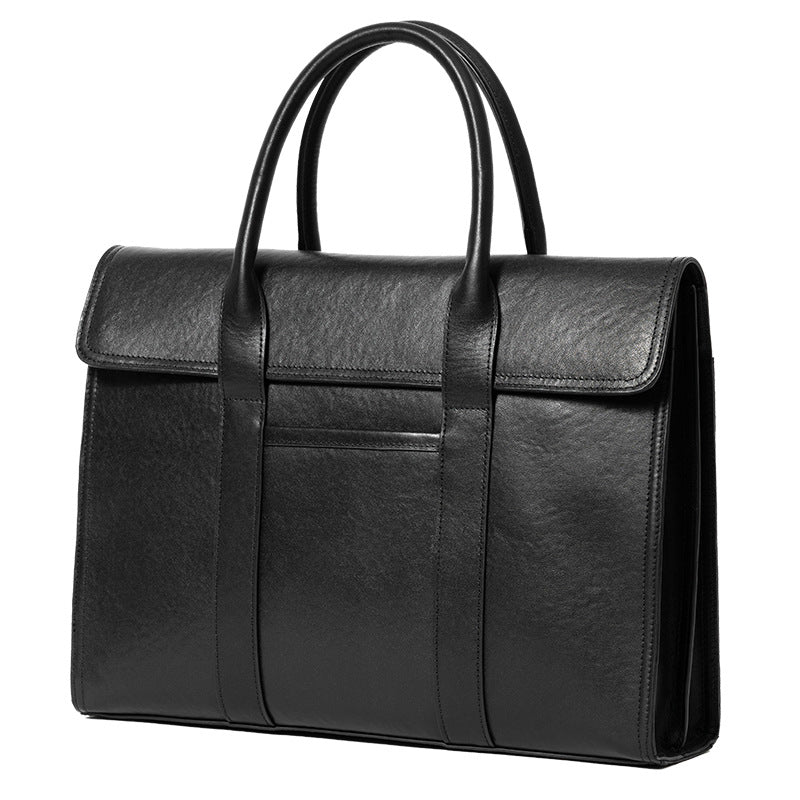 Men's Leather Business Fashion Computer Large Capacity Men's Handbags