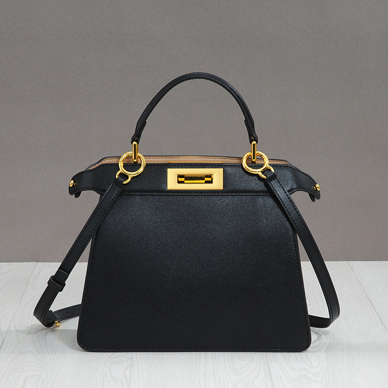 Women's Leather With Cat Design Fashion File Crossbody Bags