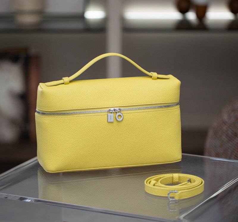 Women's Leather Pattern Lunch Box Mini Handbags