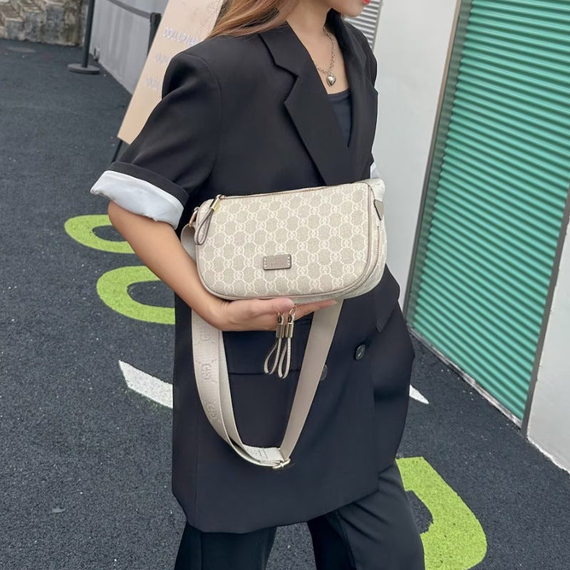 Women's Fashion Series Large Capacity Difference Saddle Shoulder Bags