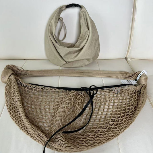 Horn Net Show Woven Fashion Stitching Crossbody Bags