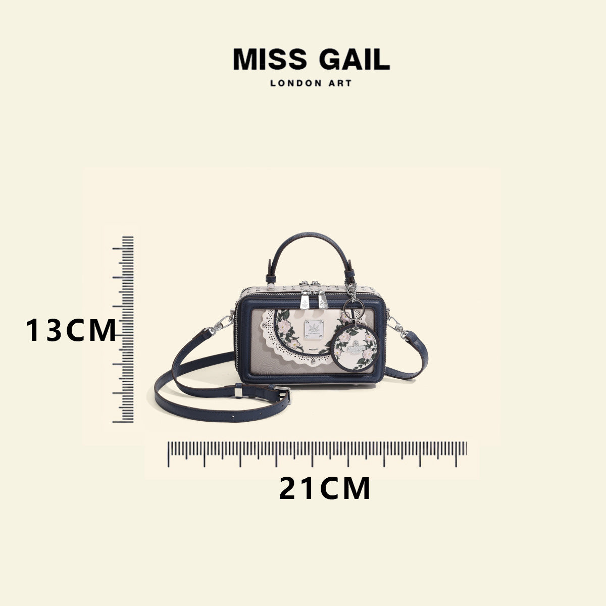 Women's Minority Design Flower Box Summer High Crossbody Bags