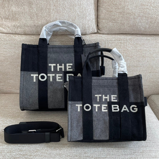 Mini Denim Color Matching Portable Shopping Handbags