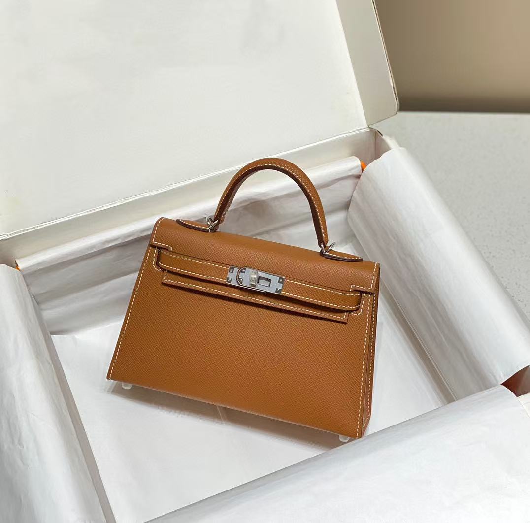 Women's Trendy Kelly Second Generation Genuine Leather Crossbody Bags