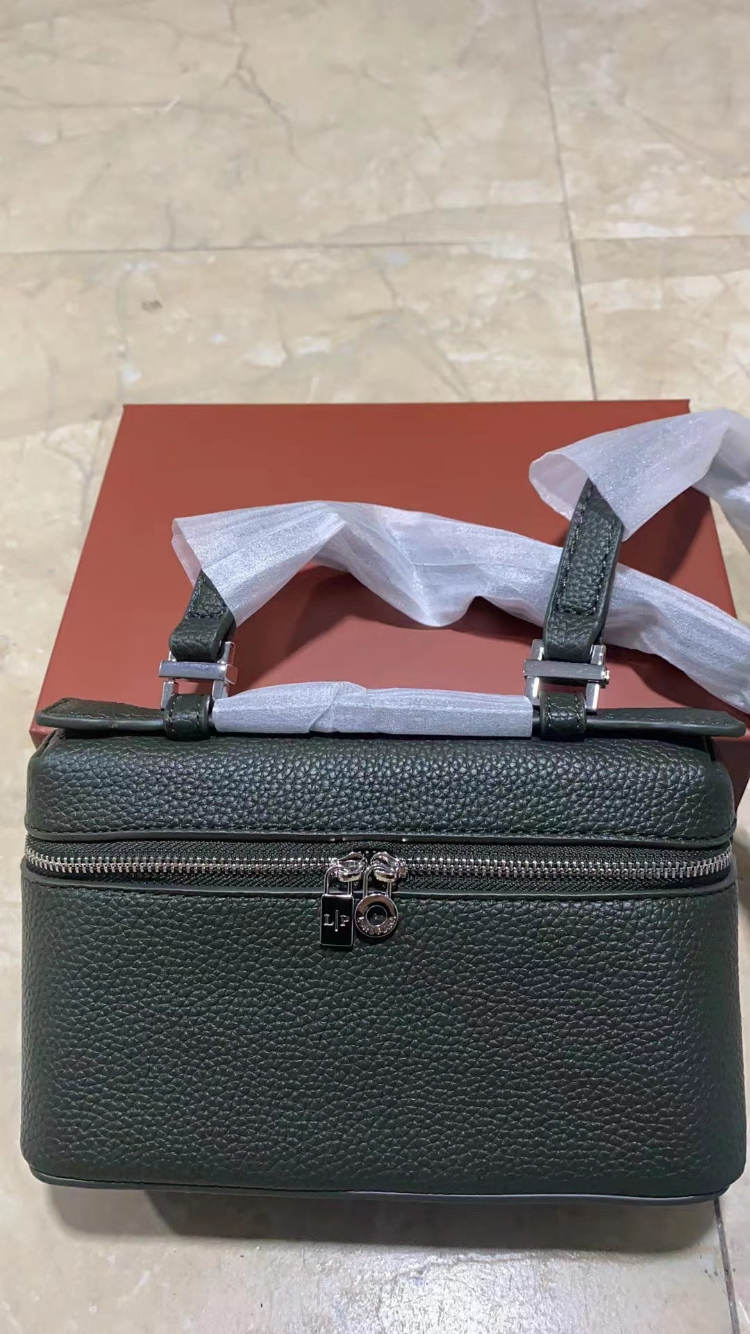 Women's First Layer Cowhide Lunch Box Genuine Shoulder Bags
