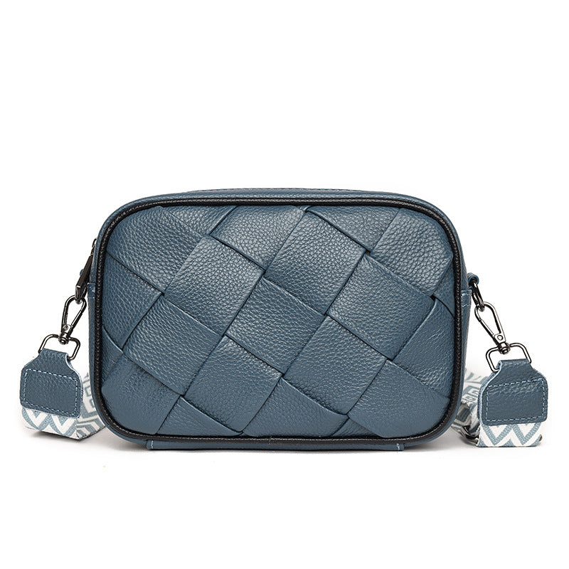 Women's Genuine Leather Fashion Rhombic Layer Cowhide Crossbody Bags