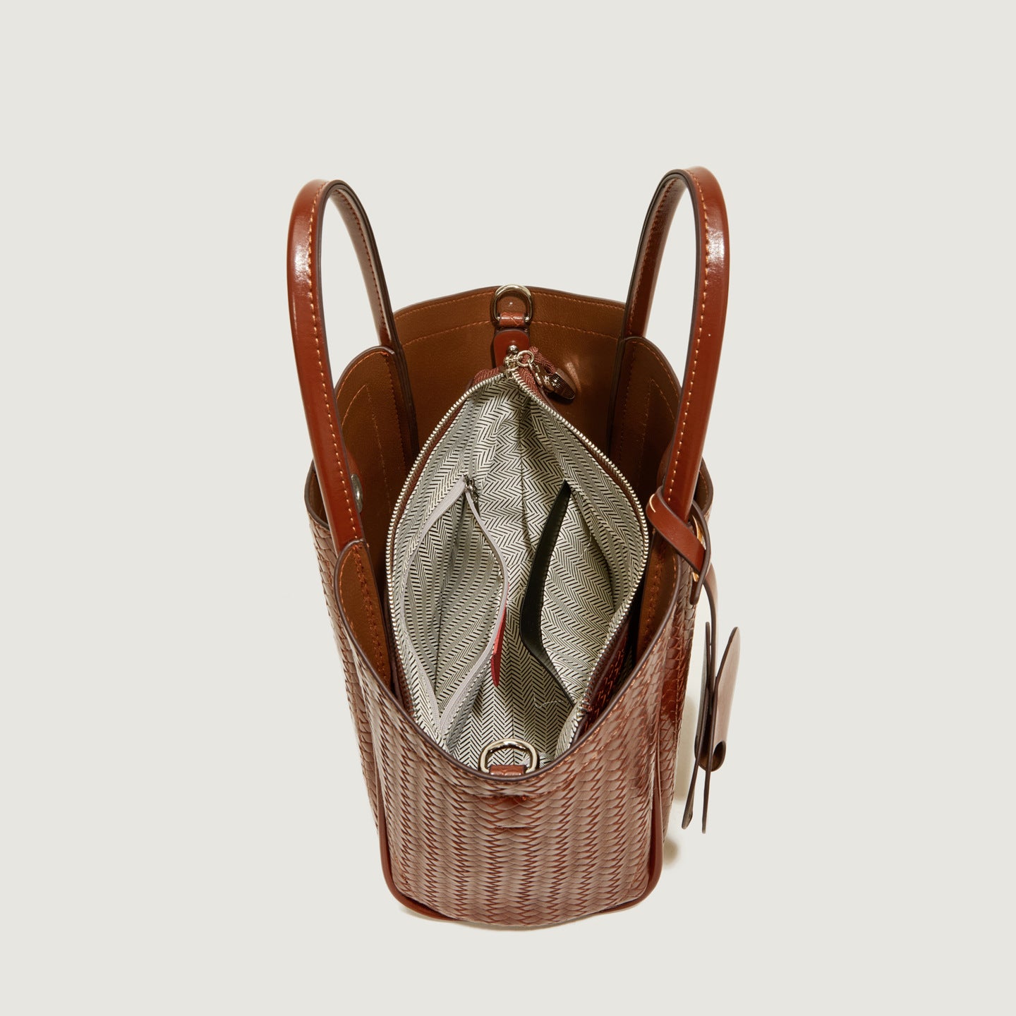 Women's Design Woven Pattern Korean Style Niche Handbags