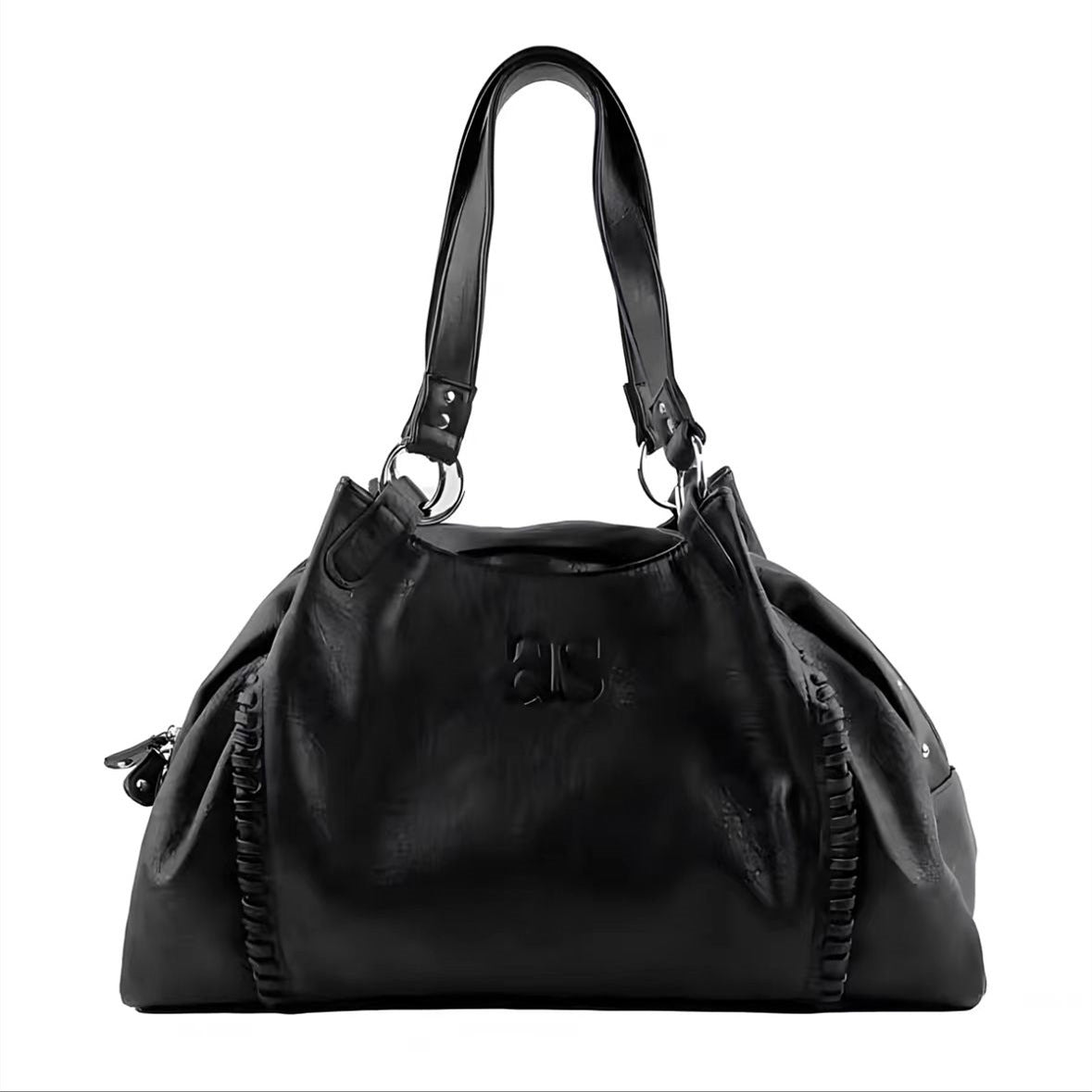 Hobo Leather Motorcycle Underarm Large Capacity Shoulder Bags