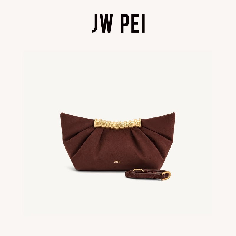 Pleated Clutch Metal High-grade Cloud Trendy Bags