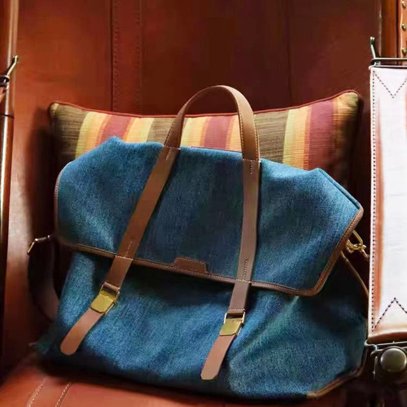 Fashion Casual Versatile Lu Canvas Denim Backpacks