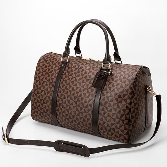 Women's Long-distance Large Capacity Business Printing Boston Handbags