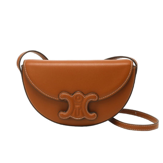 Women's Genuine Leather Saddle Fashion Same Store Shoulder Bags