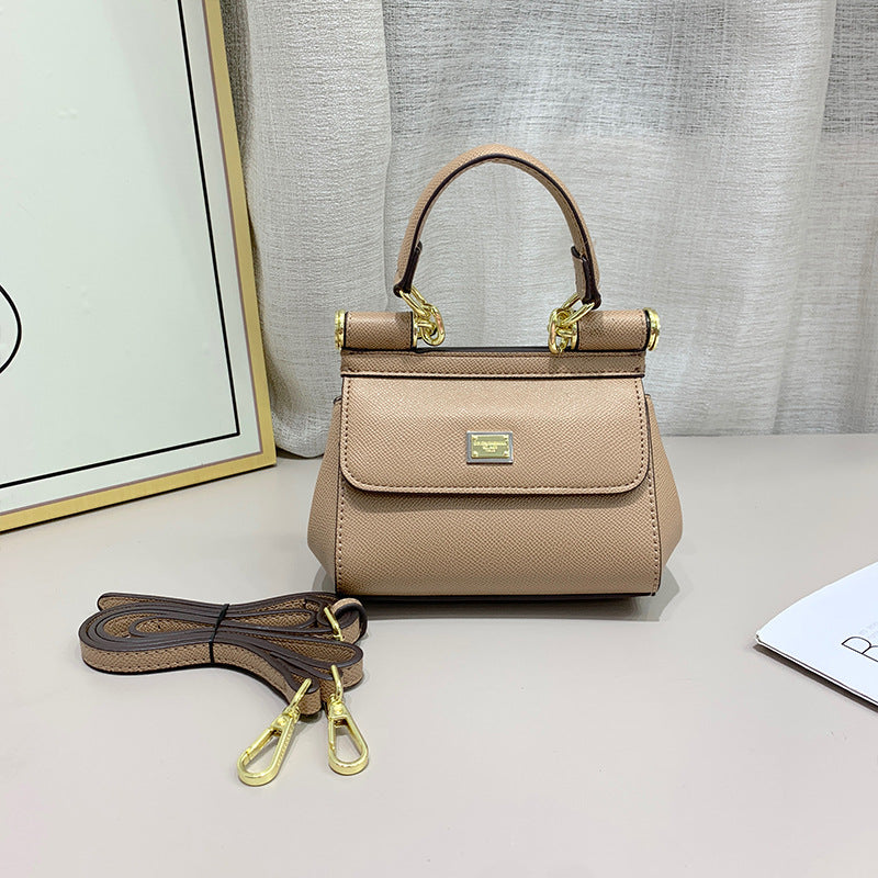 Women's Textured Palm Pattern Cowhide Sicilian Mini Backpacks