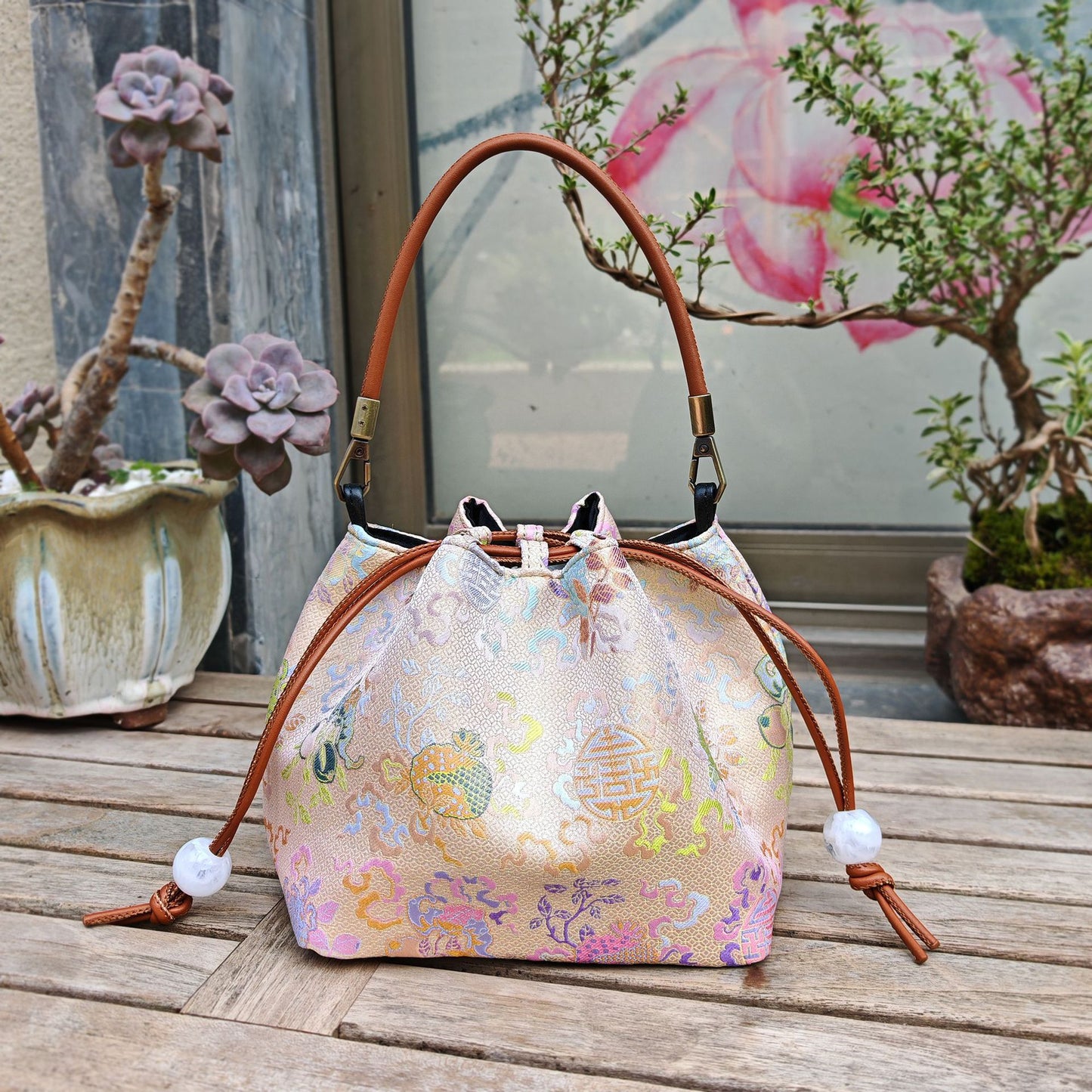Brocade With Han Clothing Cheongsam Antique Crossbody Bags