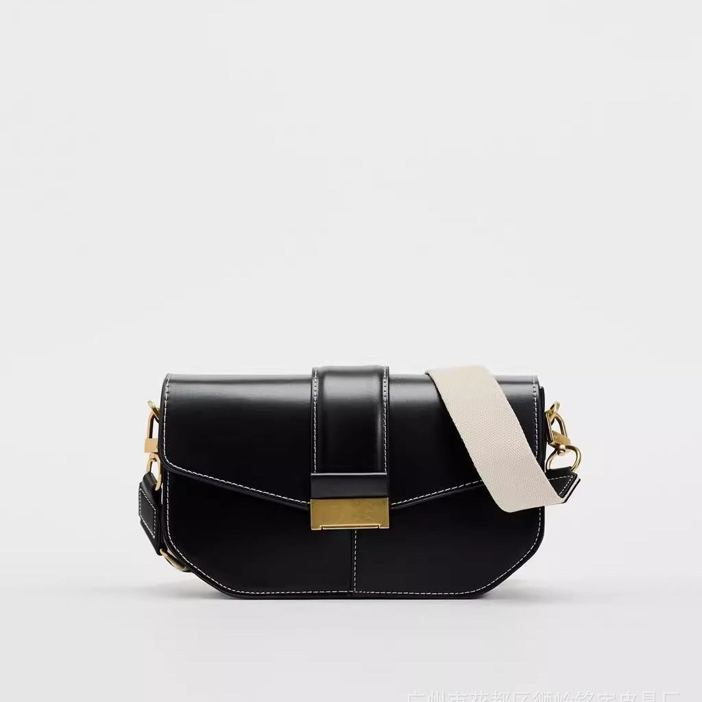 Women's Simple Black Flip Original Fashion Armpit Bags