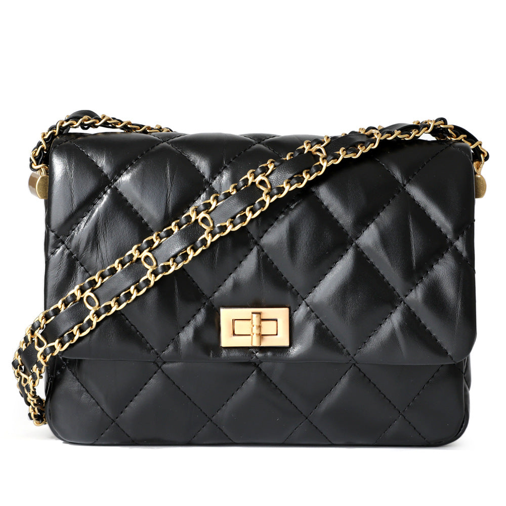 First Layer Cowhide Classic Style Genuine Shoulder Bags