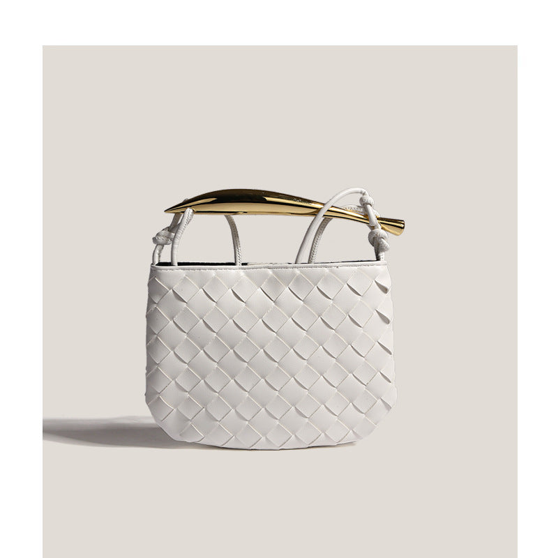 Women's Summer Niche Mini Advanced Texture Woven Crossbody Bags