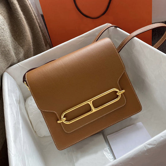 Pig Nose Stewardess Cattle Leather Light Crossbody Bags