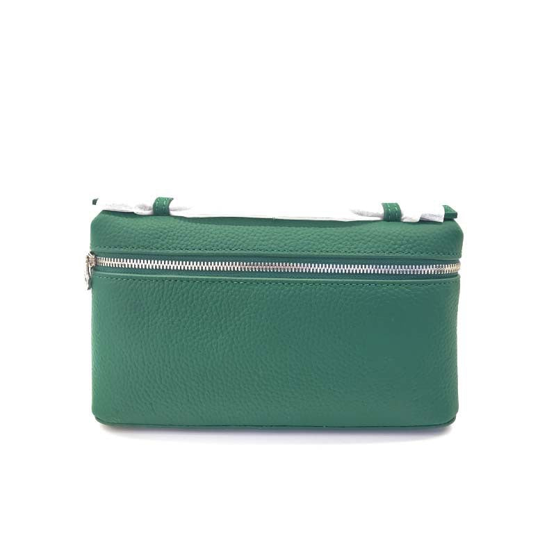 Women's Leather Lunch Box First Layer Cowhide Hand Shoulder Bags