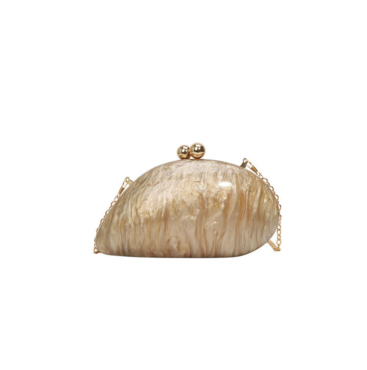 Women's Dinner Clutch Acrylic Slug Shape Minority Bags