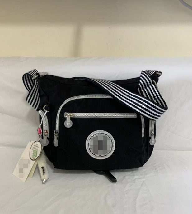Spring Monkey Mesh Purple Series Nylon Crossbody Bags
